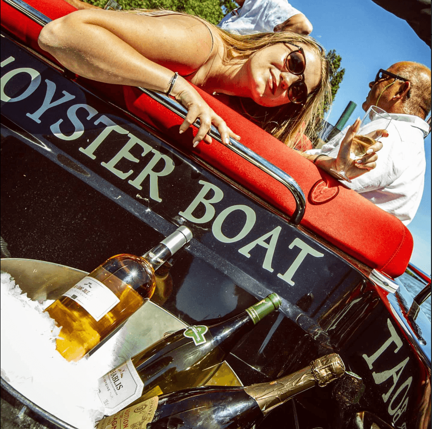 Oyster Boat durant une dégustation